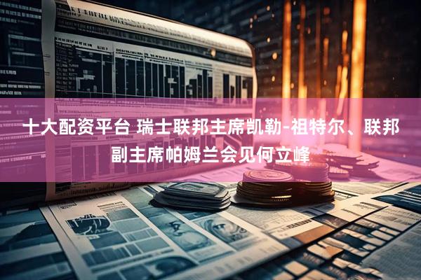 十大配资平台 瑞士联邦主席凯勒-祖特尔、联邦副主席帕姆兰会见何立峰