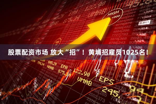 股票配资市场 放大“招”！黄埔招雇员1025名！
